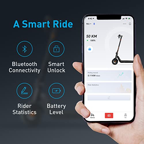 NIU Electric Scooter for Adults - KQi3 Pro with 350W Power, 31 Miles Long Range