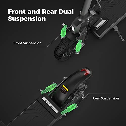 isinwheel X1 Electric Scooter, Max Power 800W, Up to 25 Miles Range