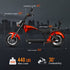 eAhora DOT Approved M1 2 Seat Electric Motorcycle for Adults