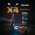TEEWING X4 Electric Scooter, Scooter for Adults with 5600W Dual Motor