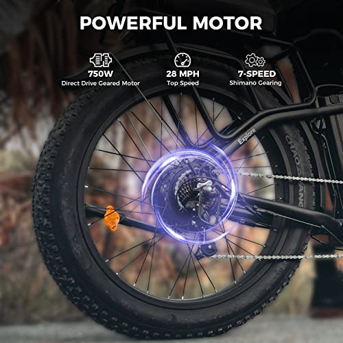 Heybike Explore Electric Bike for Adults 48V 20AH Removable Massive Battery