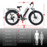 SENADA Electric Bike for Adults, 26" x 4.0 Fat Tire Electric Bikes
