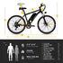 Jasion EB5 Plus Electric Bike for Adults 500W Motor 45 Miles 20.5MPH