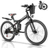 Vivi M026TGB Electric Bike 26" Electric Bike for Adults, Folding Electric Mountain Bike with 500W MotorShock Absorber