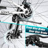 Vivi M026TGB Electric Bike 26" Electric Bike for Adults, Folding Electric Mountain Bike with 500W MotorShock Absorber