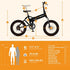 Jasion EB7 2.0 Electric Bike for Adults 2PCS, 500W Motor 20MPH Max Speed