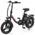 Gopina Electric Bike, 16" x 3.0 Fat Tire Electric Bike for Adults, 350W Folding Electric Bike
