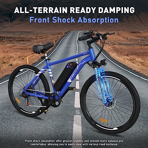 HITWAY Electric Bike for Adults, 26" E Bike 500W Removable Electric Bike